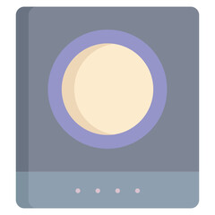 electric stove flat icon design