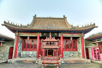 Fototapeta premium Jade Emperor Pavilion,Baozili Scenic Area,Qiaoxi District,Zhangjiakou City,Hebei Province