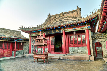Fototapeta premium Jade Emperor Pavilion,Baozili Scenic Area,Qiaoxi District,Zhangjiakou City,Hebei Province