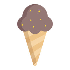 Ice cream flat icon design