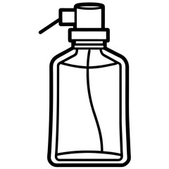 Room spray line art vector