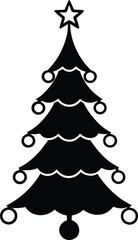 christmas tree vector illustration