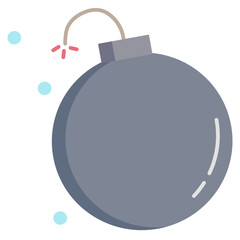 bomb flat icon design