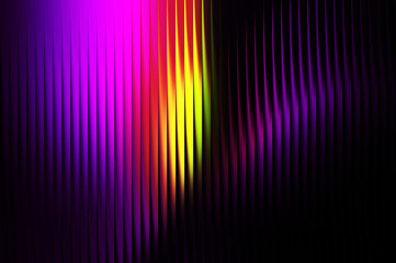 Abstract Vertical Lines with Bright Yellow and Purple Hues