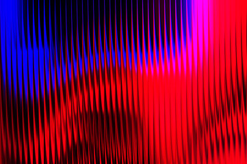 Abstract Red And Blue Wavy Vertical Lines With Bright Highlights