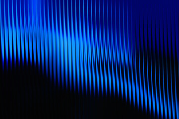 Abstract Blue and Black Diagonal Pleated Texture background