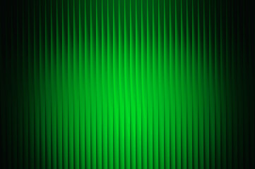 Abstract Green Vertical Pleated Background with Light Effect
