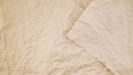 textured crumpled paper background, brown crumpled paper background