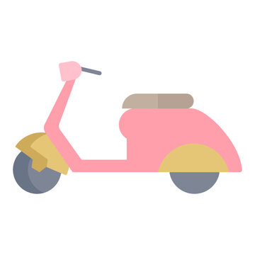 scooter flat icon design