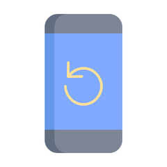 mobile refresh flat icon design