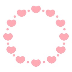 ハートのフレームイラスト