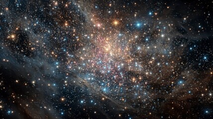 Fototapeta premium Extraordinary Star Cluster Captured in Detail of the Universe