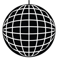 Disco Ball vector icon  on white background