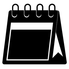 Calendar Silhouette Vector – Schedule and Planner Icon Design