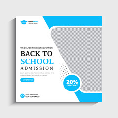 Creative Back to School Admission Instagram Post	