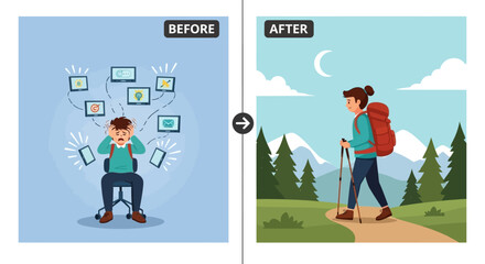 Conceptual Icons Representing Key Business and Personal Development Concepts Communication, Growth Mindset, Collaboration, and Time Management