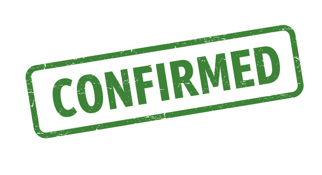 confirmed rubber stamp