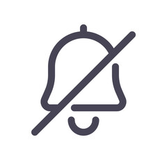 Notification bell icon. Bell icon for new notification, incoming message, reminder and alert. Bell symbol for subscribe on channel and for social media reminder. Vector