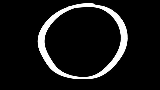 Abstract shape hand drawn animation