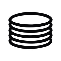 Illustration of a stack of coins, representing wealth, finance, and economic stability