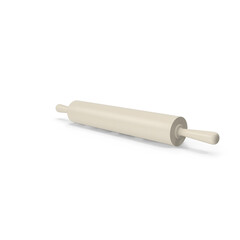 Rolling pin, isolated on transparent background, PNG