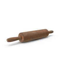 Rolling pin, isolated on transparent background, PNG
