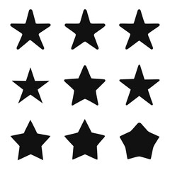 Obraz premium star icon set