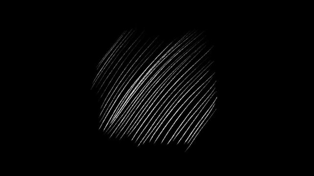 Abstract scribble element hand drawn animation