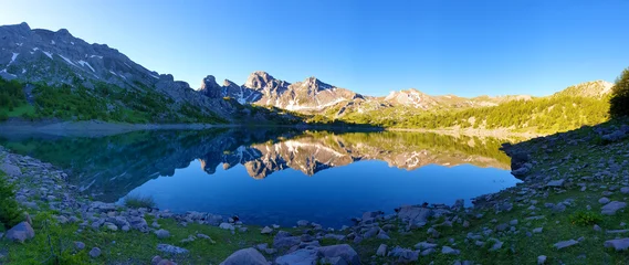 Fotobehang Alpen Lac d'Allos alpes france   © Brachet