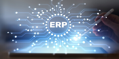ERP Enterprise Resource Planning System for Business Process Integration and Optimization.