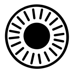 vector illustration sun icon