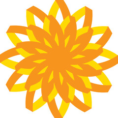 꽃송이 꽃 원형01