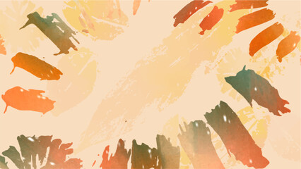 Abstract Watercolor Background in Autumn Color Palette