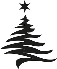 Festive Christmas Tree with Star