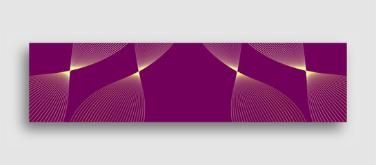 Fototapeta premium luxury wave line background for linkedin banner design