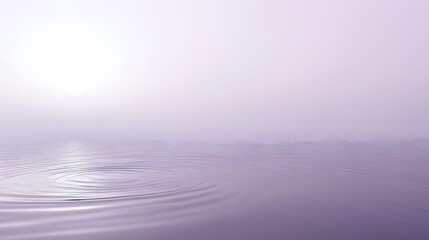 Calm water surface with ripples, soft light, minimalist serene background