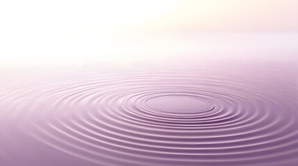 Gentle pink water ripples creating concentric circles across calm surface