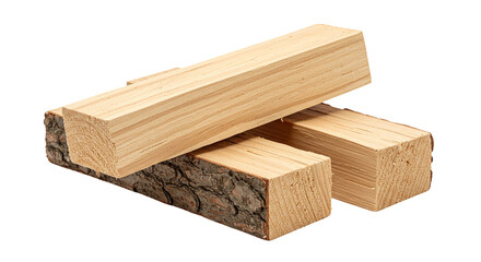 Three Rectangular Firewood Logs