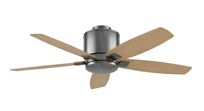 Modern Ceiling Fan with Wooden Blades ventilation air circulation