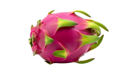 Vibrant Pink Dragon Fruit with Green Scales pitaya