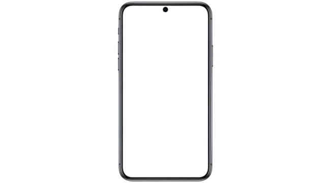 Modern Smartphone With Blank Screen mobile phone cell phone