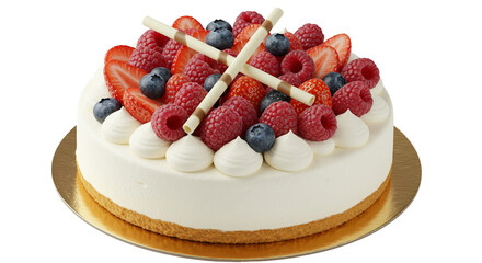 White Chocolate Berry Cheesecake