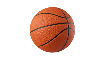 Orange basketball with black lines sport game