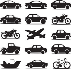 car icons set