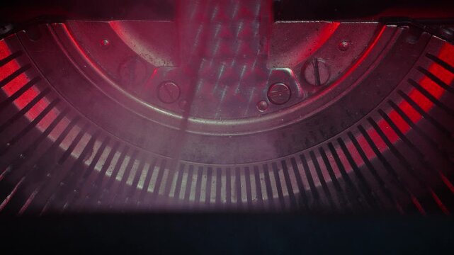 Mechanische retro Schreibmaschine im filmischen Vintage Look
