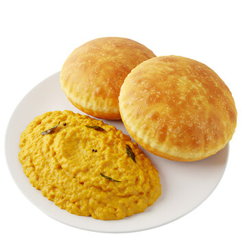 Zunka Bhakri Maharashtrian spicy gram flour curry with flatbread