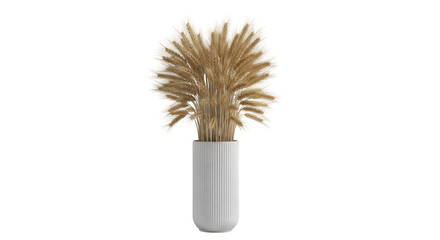 Pampas Grass Arrangement in White Vase (424) graphic