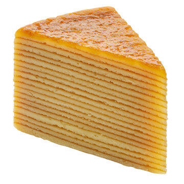 Traditional Goan bebinca layered coconut milk and egg dessert