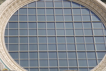 Stavropol St. Nicholas Naval Cathedral in Kronstadt, a window in the church