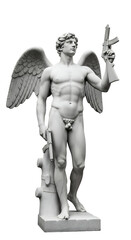 Obraz premium statue of an angel isolated
